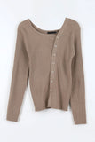Pia unbalance knit top