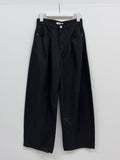 954 Tencel Two-Tuck Cotton Wide Pants