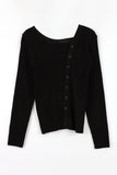 Pia unbalance knit top