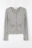 Rocky bay punching cardigan