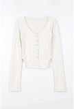 Inner brushed slim line top