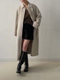 [wool30%] Riddle Mohair V-neck loose fit knit