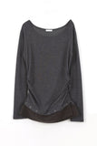 Chalk Layered Snap Tee