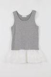 Frill layered sleeveless top