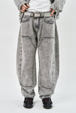 Snow Pannel Wide Denim