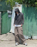 Hito pintuck cargo pants