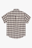 Sand big check short sleeve over shirt