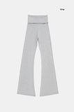 Slim lap bootcut pants