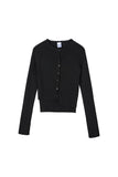 Vient Unbalanced Shirring Cardigan