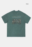 Curse many cross pigment over T-shirt