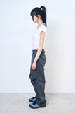 Dual cargo nylon wide pants