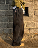 Grunge wide denim pants