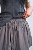 Pumpkin banding string mini skirt