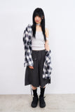 Dreamer cut-out cropped check shirt