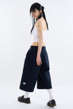 Laia wide binding cropped sleeveless top