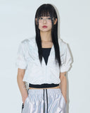 Kate shirring short windbreaker jumper