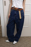 D-ring cowgirl denim jeans