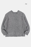 Raven wool ribbed crop knit