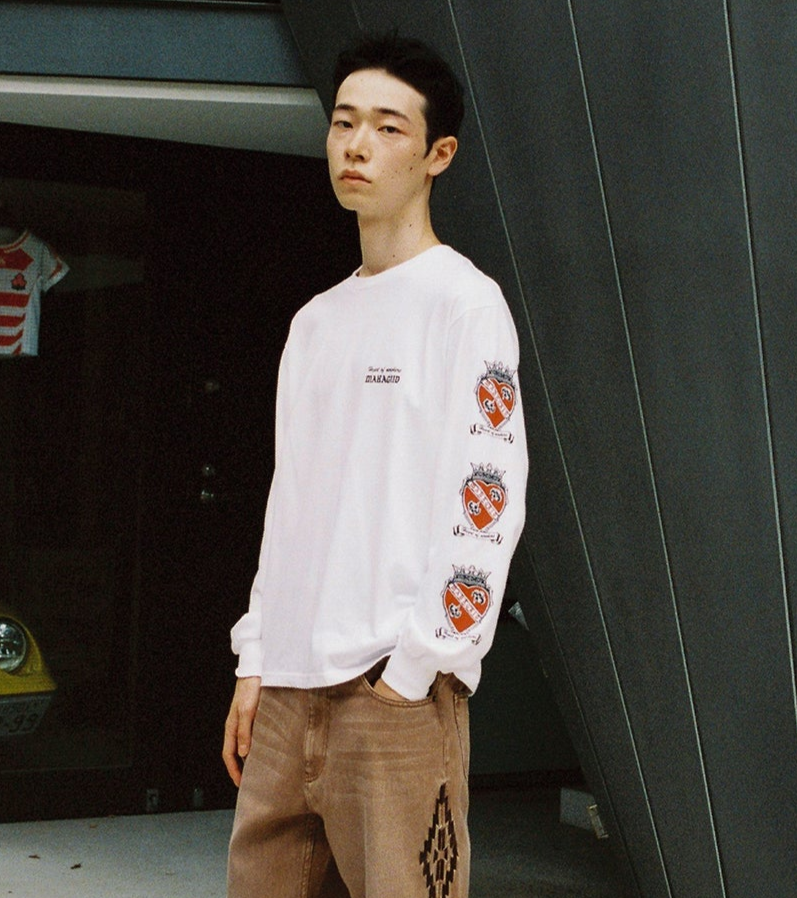 mahagrid(マハグリッド) - ハートロゴロングスリーブTシャツ