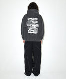 LOGO LIST PIGMENT HOODIE