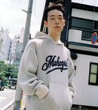 SCRIPT LOGO KNIT HOODIE