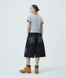 FLAG APPLIQUE RINGER CROP TEE