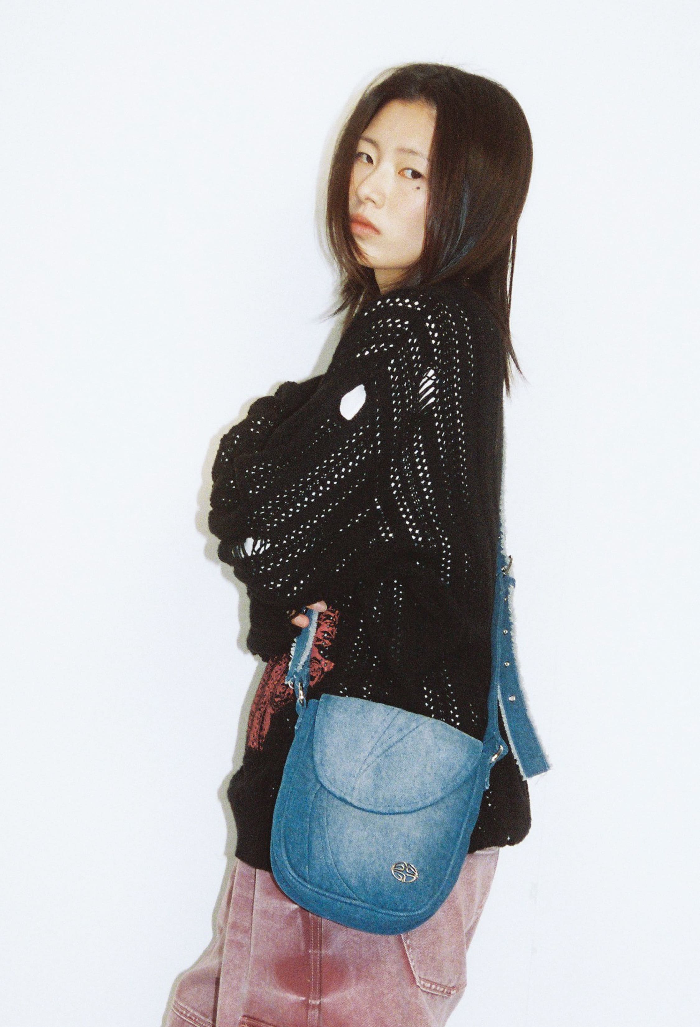 [mahagrid] DENIM CROSS BAG /追跡付 mahagrid(マハグリッド) - デニムクロスバッグ / DENIM CROSS