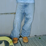 SPLASH PAINTING DENIM PANTS