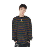 GOTHIC ARCH LOGO STRIPED LS TEE