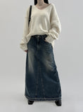 Seoet Denim Long Skirt