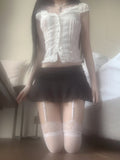Pinia low-waist flare skirt