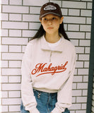 SCRIPT LOGO CROP HALF ZIP UP