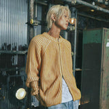 TWO TONE HEAVY KNIT ZIP UP