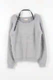 Belt halter fur knit