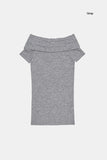 Lux off-shoulder T-shirt