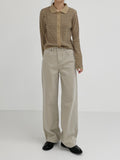 Pigmented Cotton Long Wide Pants