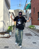 Keep patch denim pants