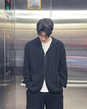 Lesher two-way knit zip-up