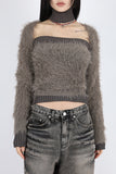 Blanc Fur Bolero Top Set