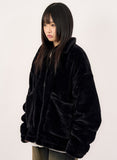 Snug loose eco fur jumper