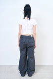 Dual cargo nylon wide pants