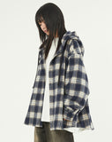 Kiruna hooded overcheck shirt