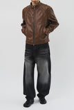 Clan Biker Leather Jacket