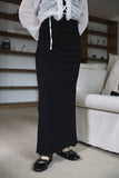 Shirring Mermaid Long Skirt