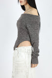 Shell unbalanced off knit
