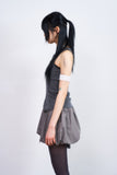 Pumpkin banding string mini skirt