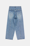 Nova curved wide denim pants
