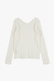 Linda wool damage V-neck knit