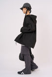 Flow skirt layered bootcut pants