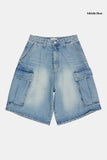 Viva cargo denim shorts